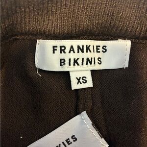 Frankie's Bikinis Chocolate mini skirt